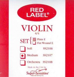 Super Sensitive Steelcore 4/4 Violin Strings