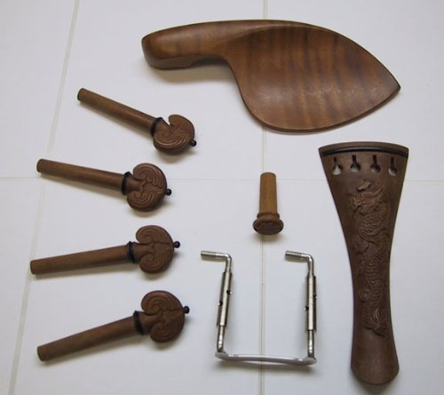 Hand Carved Jujube Violin Parts