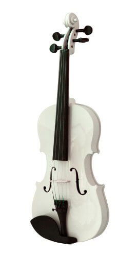 Mendini MV White Solid Wood Violin